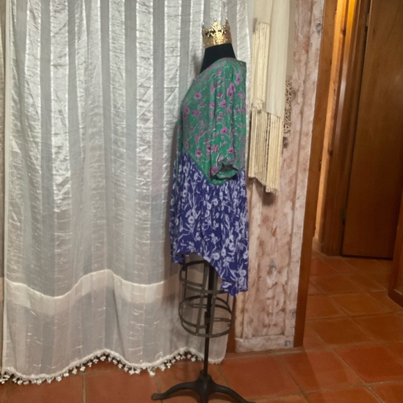 Anthropologie Boho Button Up Top M - Picture 2 of 9